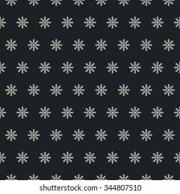 Seamless snowflakes pattern