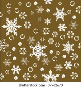 seamless snowflakes pattern
