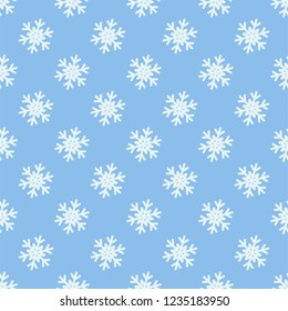 Seamless Snowflakes pattern Background for Christmas and New year. Vector Illustration EPS8