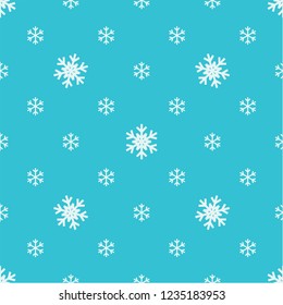 Seamless Snowflakes pattern Background for Christmas and New year. Vector Illustration EPS8