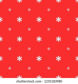 Seamless Snowflakes pattern Background for Christmas and New year. Vector Illustration EPS8