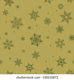 Seamless Snowflakes pattern Background for Christmas and New year. EPS 10 vector file included