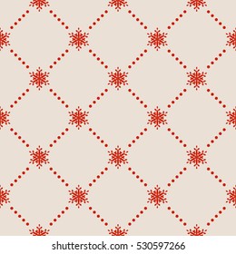 Seamless Snowflakes pattern Background for Christmas and New year. EPS 10 vector file included