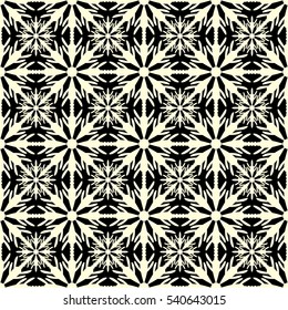 Seamless Snowflakes pattern Background for Christmas and New year. Vector Illustration. Celebration. Winter Weather. Abstract