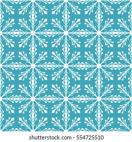 Seamless Snowflakes Pattern Background for Christmas and New year. Celebration. Vector