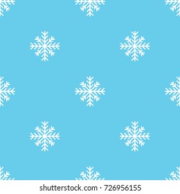 Seamless Snowflakes pattern Background for Christmas and New year. Vector Illustration