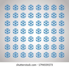 seamless snowflakes pattern background vector illustration
