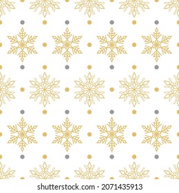 Nahtlose Schneeflocken für Weihnachten und Neujahr Postkarten oder Grüße. Winterhintergrund von Schneeflocken.