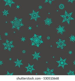 Seamless Snowflakes pattern. EPS 10 vector file included