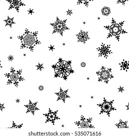 Seamless Snowflakes pattern. EPS 10 vector file included