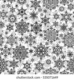 Seamless Snowflakes pattern. EPS 10 vector file included