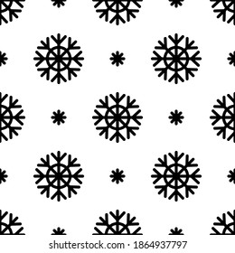 Patrón de copos de nieve sin foco. Fondo de navidad de la nevada. Ilustración vectorial. 10 pasos