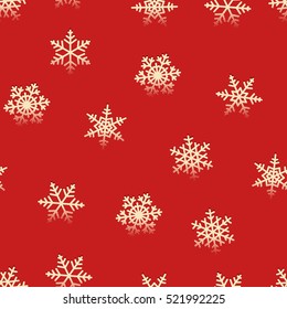 Seamless snowflakes pattern for winter Christmas holidays