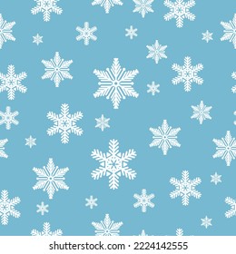 Seamless snowflakes Pattern for winter and New Year theme. This Snowflake Pattern collection is ideal for creating invitations, packaging designs, planner, scrapbooking, fabric design