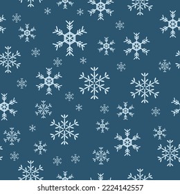 Seamless snowflakes Pattern for winter and New Year theme. This Snowflake Pattern collection is ideal for creating invitations, packaging designs, planner, scrapbooking, fabric design
