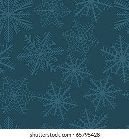 Seamless. Snowflakes. Vector illustration.