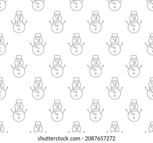 seamless snowman  pattern.  snowman  background, texture, pattern, wallpaper, textile 