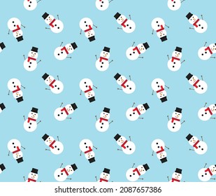 seamless snowman  pattern.  snowman  background, texture, pattern, wallpaper, textile 
