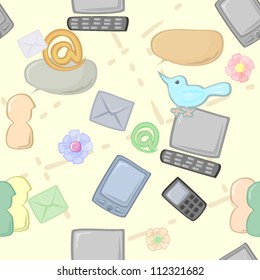 Seamless social media texture