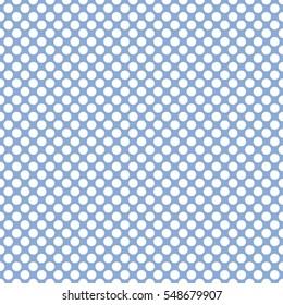 Seamless soft blue polka dots pattern texture background