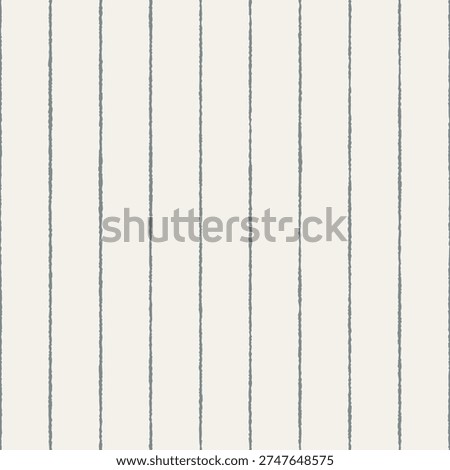 Seamless soft neutral vertical thin blue stripe pattern with clean minimal lines creating a refined linear background suitable for textile wallpaper packaging and contemporary branding design