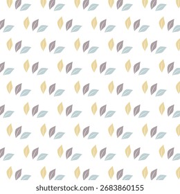 Diseño de hoja dispersa suave sin costuras