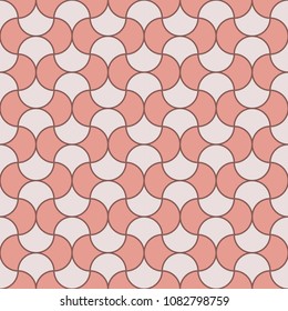Seamless sophisticated geometric pattern based on repetitive simple forms. Vector illustration. for interior design, backgrounds, card, textile industry.