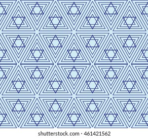 seamless sophisticated geometric pattern based on repetitive simple forms. vector illustration. for interior design, backgrounds, card, textile industry. blue coloring