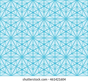 seamless sophisticated geometric pattern based on repetitive simple forms. vector illustration. for interior design, backgrounds, card, textile industry. blue coloring