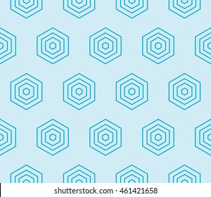 seamless sophisticated geometric pattern based on repetitive simple forms. vector illustration. for interior design, backgrounds, card, textile industry. blue coloring