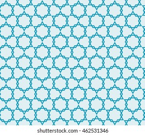 seamless sophisticated geometric pattern based on repetitive simple forms. vector illustration. for interior design, backgrounds, card, textile industry. blue coloring