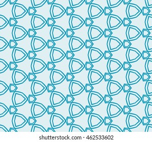 seamless sophisticated geometric pattern based on repetitive simple forms. vector illustration. for interior design, backgrounds, card, textile industry. blue coloring