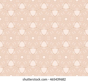 seamless sophisticated geometric pattern based on repetitive simple forms. vector illustration. for interior design, backgrounds, card, textile industry. beige color