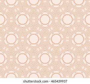 seamless sophisticated geometric pattern based on repetitive simple forms. vector illustration. for interior design, backgrounds, card, textile industry. beige color