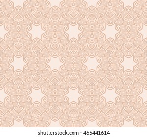 seamless sophisticated geometric pattern based on repetitive simple forms. vector illustration. for interior design, backgrounds, card, textile industry. beige color