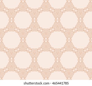 seamless sophisticated geometric pattern based on repetitive simple forms. vector illustration. for interior design, backgrounds, card, textile industry. beige color