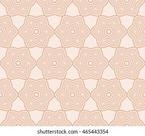 seamless sophisticated geometric pattern based on repetitive simple forms. vector illustration. for interior design, backgrounds, card, textile industry. beige color
