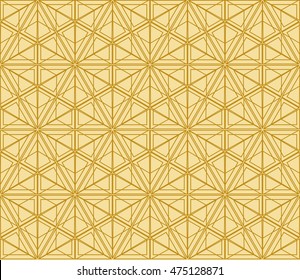 seamless sophisticated geometric pattern based on repetitive simple forms. vector illustration. for interior design, backgrounds, card, textile industry. gold coloring