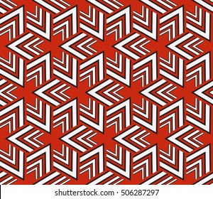 seamless sophisticated geometric pattern based on repetitive simple line and shape forms. vector illustration. for interior design, backgrounds, card, textile industry. red coloring