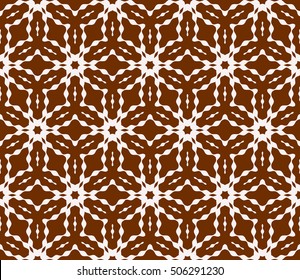 seamless sophisticated geometric pattern based on repetitive simple forms. vector illustration. for interior design, backgrounds, card, textile industry. chocolate coloring