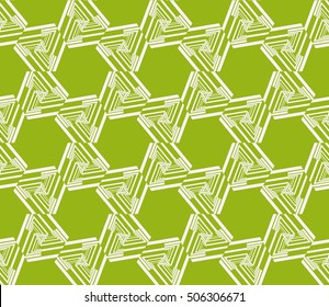 seamless sophisticated geometric pattern based on repetitive simple line and shape forms. vector illustration. for interior design, backgrounds, card, textile industry. green coloring