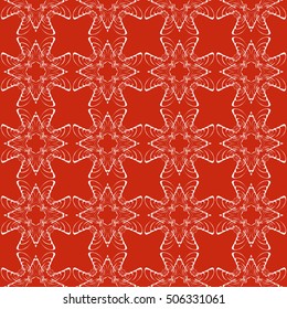 seamless sophisticated geometric pattern based on repetitive simple forms. vector illustration. for interior design, backgrounds, card, textile industry. red coloring