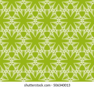 seamless sophisticated geometric pattern based on repetitive simple line and shape forms. vector illustration. for interior design, backgrounds, card, textile industry. green coloring
