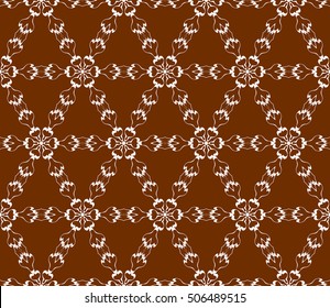 seamless sophisticated geometric pattern based on repetitive simple forms. vector illustration. brown color. for interior design, backgrounds, card, textile industry.