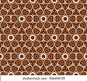 seamless sophisticated geometric pattern based on repetitive simple forms. vector illustration. brown color. for interior design, backgrounds, card, textile industry.
