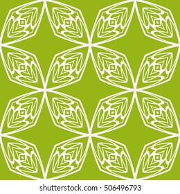 seamless sophisticated geometric pattern based on repetitive simple line and shape forms. vector illustration. for interior design, backgrounds, card, textile industry. green coloring