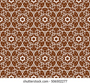 seamless sophisticated geometric pattern based on repetitive simple forms. vector illustration. brown color. for interior design, backgrounds, card, textile industry.