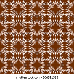 seamless sophisticated geometric pattern based on repetitive simple forms. vector illustration. brown color. for interior design, backgrounds, card, textile industry.