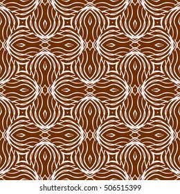 seamless sophisticated geometric pattern based on repetitive simple forms. vector illustration. brown color. for interior design, backgrounds, card, textile industry.