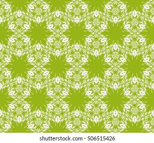 seamless sophisticated geometric pattern based on repetitive simple line and shape forms. vector illustration. for interior design, backgrounds, card, textile industry. green coloring